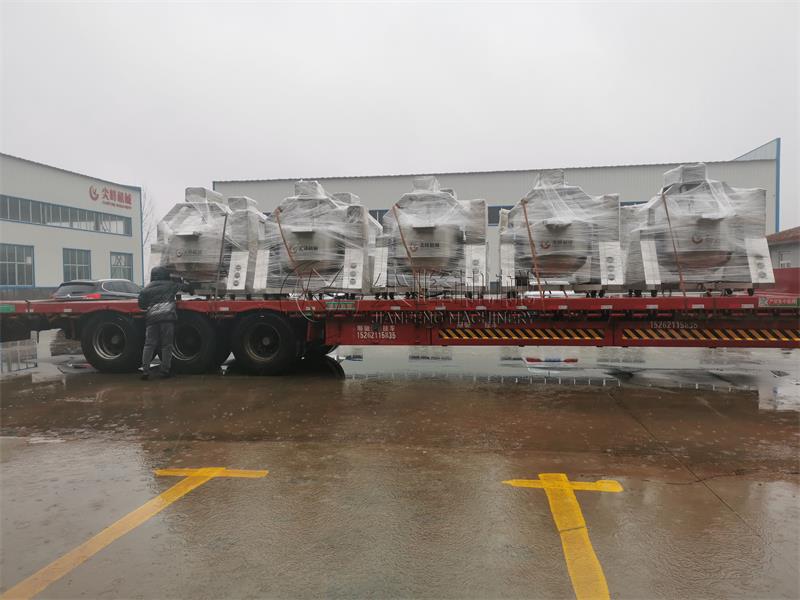 天津客戶采購電磁加熱行星攪拌炒鍋順利發(fā)貨